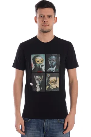 D.A. Daniele Alessandrini Tops, Heren, Zwart, S, Katoen, Sweatshirts