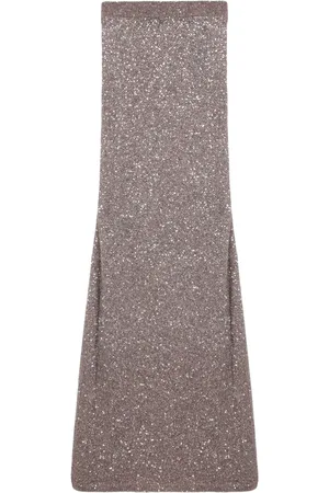 Balenciaga Rokken, Dames, Bruin, S, Lange Rok in Trendy Stijl