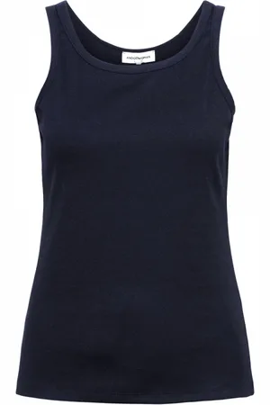 &Co Woman Tops, Dames, Blauw, M, Katoen, Basic Singlet