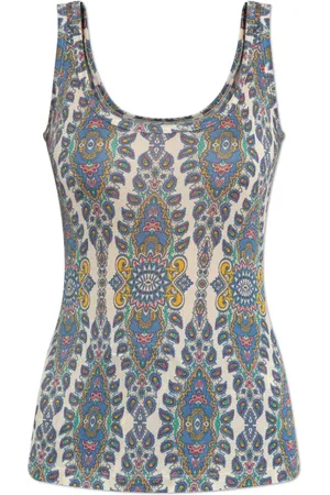 Etro Tops, Dames, Veelkleurig, M, Leer, Strappy Top