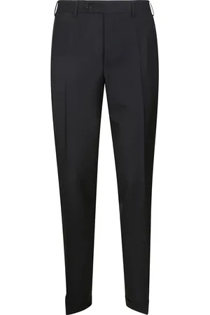 CANALI Broeken, Heren, Blauw, L, Wol, Pure Wool Regular Fit Broeken