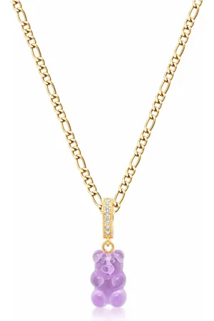Nialaya Accessoires, Heren, Geel, M, Paarse Gummy Beer Ketting