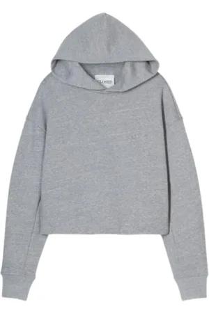 Closed Sweatshirts & Hoodies, Dames, Grijs, XS, Katoen, Hoodie met Omgeslagen Zoom
