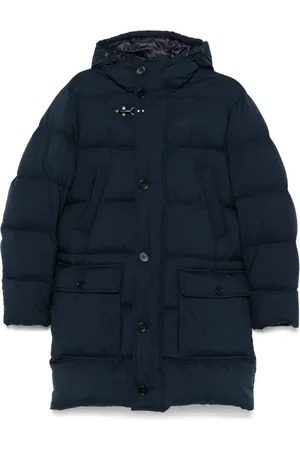 FAY Mantels, Heren, Blauw, 2Xl, Hooded Down Parka