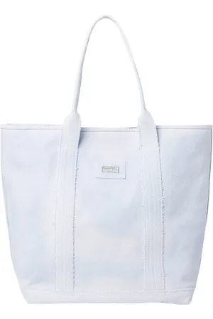 Guess Tassen, Dames, Blauw, ONE Size, Katoen, American Landscape Tote Bag
