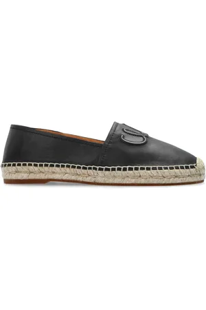 Chloé Schoenen, Dames, Zwart, 42 EU, Leer, Isla Espadrilles