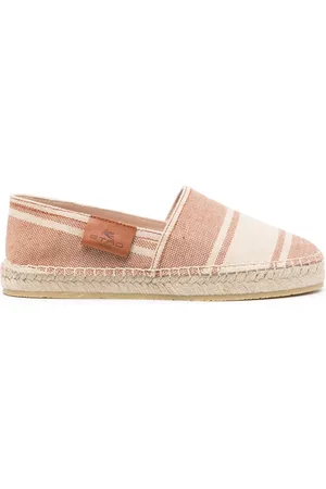 Etro Schoenen, Dames, Bruin, 38 EU, Katoen, Gestreepte Canvas Espadrilles