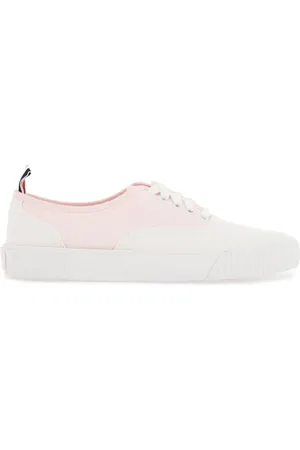 Thom Browne Schoenen, Dames, Wit, 38 EU, Katoen, Heritage Funmix Sneakers
