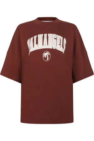 Palm Angels Tops, Dames, Rood, S, Stijlvolle T-shirts en Polos