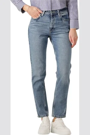 Lee Jeans, Dames, Blauw, W30, Denim, Klassieke Denim Mom Jeans