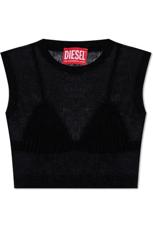 Diesel Tops, Dames, Zwart, XS, Nylon, M-Arostica