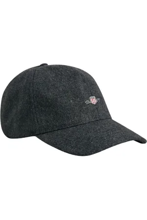 GANT Accessoires, Heren, Grijs, ONE Size, Wol, Sportieve Melton Shield Cap