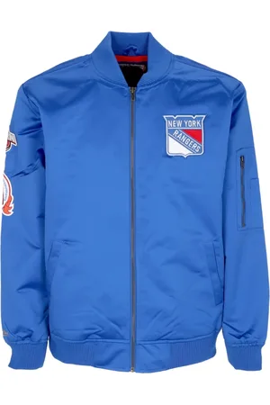 Mitchell & Ness Jassen, Heren, Blauw, L, Satijn, NHL Lichtgewicht Satijnen Bomberjack Blauw
