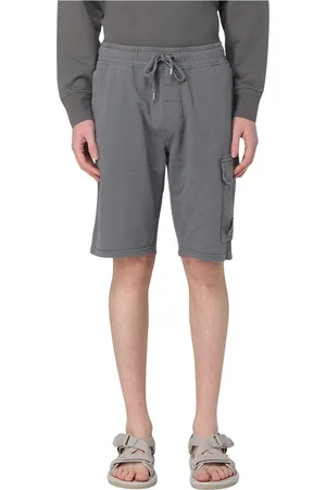 C.P. Company Korte broeken, Heren, Grijs, S, Cargo Lens Shorts