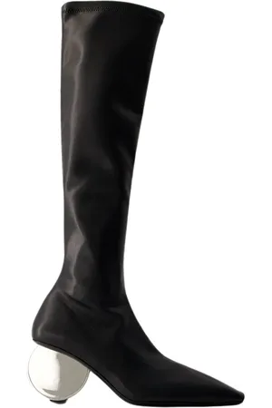 Courrèges Schoenen, Dames, Zwart, 37 EU, Circle Heel Boots