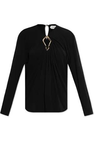 Lanvin Blouses & Shirts, Dames, Zwart, XS, Top met cut-out