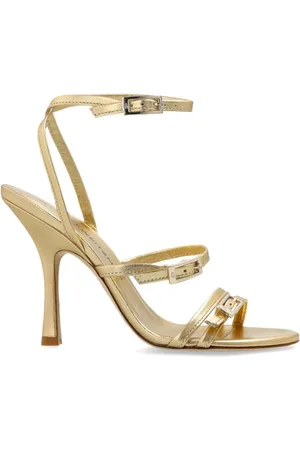 Stuart Weitzman Schoenen, Dames, Geel, 39 EU, Elegante Hoge Hak Sandalen