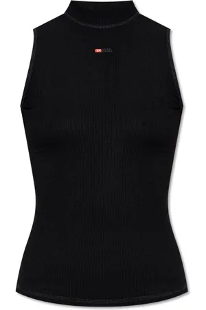 Diesel Tops, Dames, Zwart, S, T-Mokky-Sl-Microdiv Top