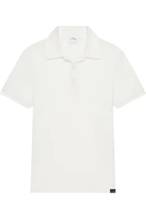 Courrèges Tops, Heren, Wit, M, Katoen, Mesh Polo