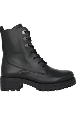 Gabor Schoenen, Dames, Zwart, 40 EU, Leer, Leren Enkellaarsjes