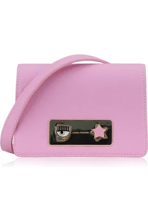 Chiara Ferragni Tassen, Dames, Roze, ONE Size, Leer, Shoulder Bag Girello Style