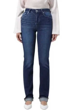 Liu Jo Jeans, Dames, Blauw, W26, Katoen, Straight Leg Jeans