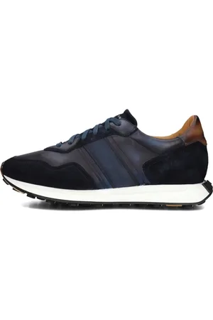 Magnanni Schoenen, Heren, Blauw, 40 EU, Leer, Lage Sneakers