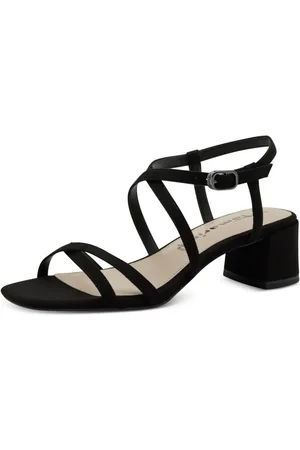 Tamaris Schoenen, Dames, Zwart, 36 EU, Hoge Hak Sandalen