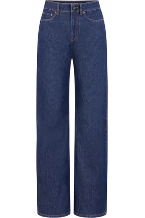 Drykorn Jeans, Dames, Blauw, W25 L32, Katoen, Wide Leg Jeans