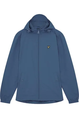 Lyle & Scott Jassen, Heren, Blauw, S, Nylon, Lichtgewicht Jas met Capuchon