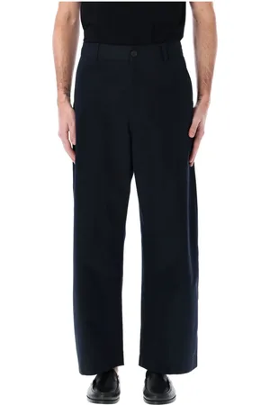 STUDIO NICHOLSON Broeken, Heren, Blauw, L, Klassieke Navy Chino Broek