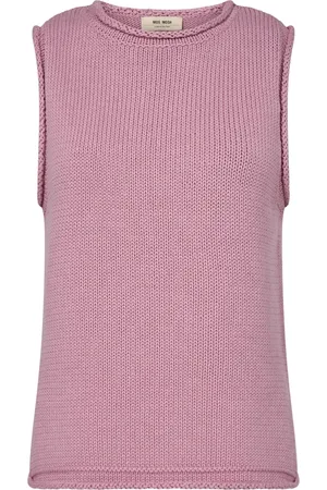 Mos Mosh Truien, Dames, Roze, XS, Katoen, Cashmere Rose Gebreide Top