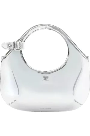 Courrèges Tassen, Dames, Grijs, ONE Size, Zilveren Mini Handtas