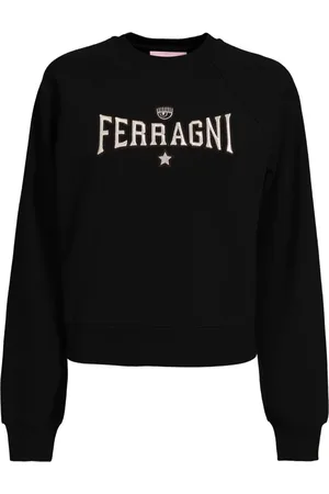 Chiara Ferragni Sweatshirts & Hoodies, Dames, Zwart, M, Zwarte Sweater