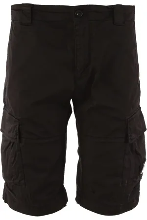 C.P. Company Korte broeken, Heren, Zwart, L, Katoen, Cargo Bermuda Shorts