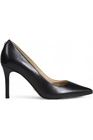 Guess Schoenen, Dames, Zwart, 40 EU, Leer, Zwarte Leren Pumps