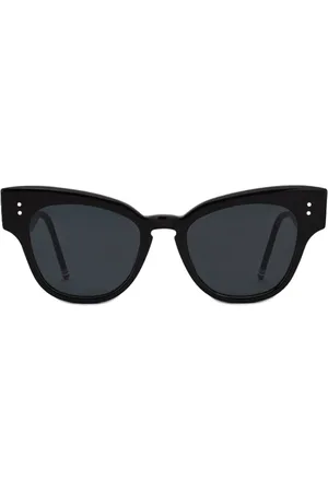 Thom Browne Accessoires, Dames, Zwart, ONE Size, Cat-Eye Zonnebril
