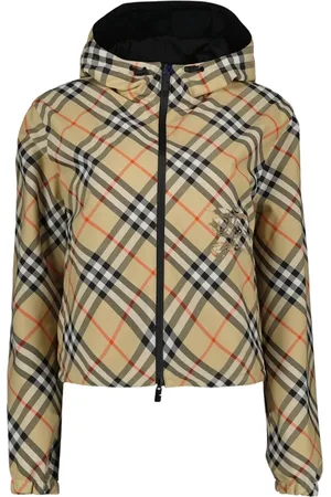 Burberry Jassen, Heren, , S, Polyester, Omkeerbare Windbreaker Jacket met Ruitpatroon