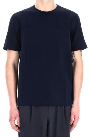 HERNO Tops, Heren, Blauw, 2Xl, Katoen, Blauw Katoenen T-shirt