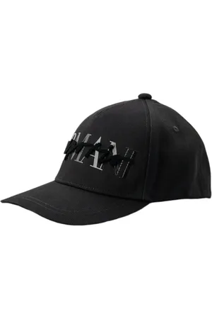 Emporio Armani Accessoires, Dames, Zwart, ONE Size, Katoen, Baseballpet met logo-opdruk