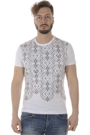 VERSACE Tops, Heren, Wit, L, Katoen, Sweatshirts