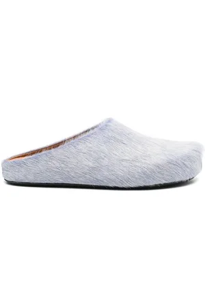 Marni Schoenen, Heren, Blauw, 40 EU, Leer, Fussbett Sabot