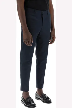 Etro Broeken, Heren, Blauw, XL, Katoen, Cropped Chino Broek
