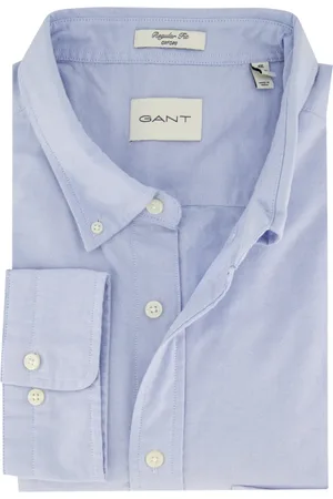 GANT Overhemden, Heren, Blauw, 4Xl, Katoen, Formal Shirt