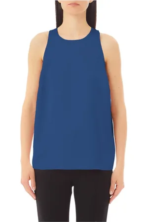 Liu Jo Tops, Dames, Blauw, XS, Stijlvolle Top met Strik Detail
