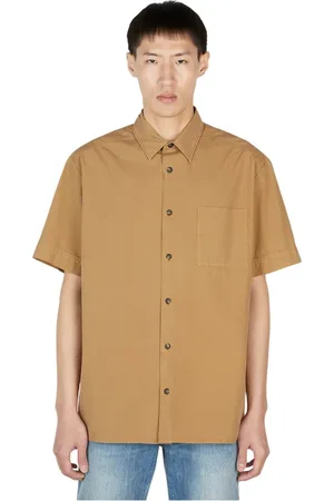 A.P.C. Overhemden, Heren, Bruin, S, Katoen, Ross Shirt