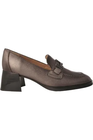 Hispanitas Schoenen, Dames, Grijs, 40 EU, Leer, Milan Mocassin Schoen