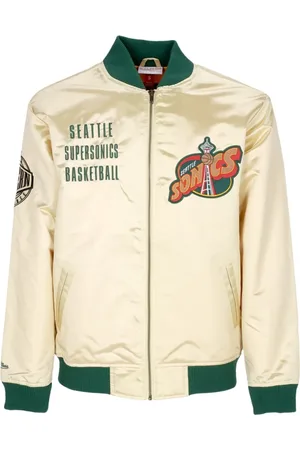 Mitchell & Ness Jassen, Heren, Geel, M, Satijn, NBA Team OG 2.0 Lichtgewicht Satijnen Jas