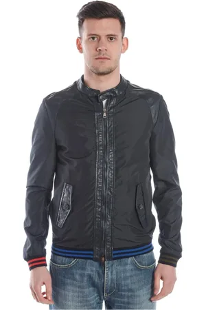 D.A. Daniele Alessandrini Jassen, Heren, Blauw, M, Polyester, Stijlvolle Jas voor Vrouwen