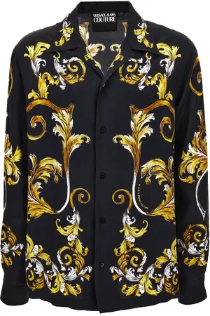 VERSACE Overhemden, Heren, Zwart, S, Overhemden Zwart
